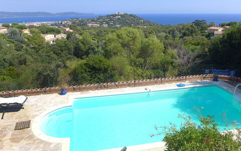Villa Micheline: Water, Sky, Property, Swimming Pool, Building, Plant, Green, Azure, Tree, Rectangle