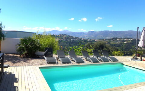 Les Oliviers: Water, Sky, Property, Plant, Swimming Pool, Building, Cloud, Azure, Rectangle, Grass