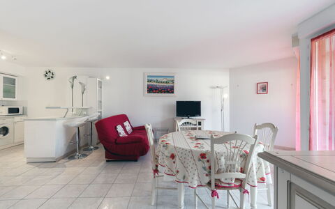 Côté Port: Table, Furniture, Building, Picture Frame, Chair, Wood, Living Room, Floor, Flooring
