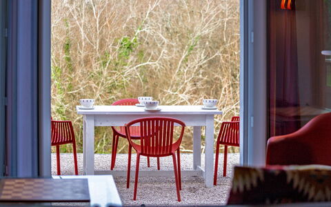 Eki Alde: Furniture, Red, Chair, Interior Design, Table, Kitchen & Dining Room Table, Dining Room, Outdoor Table, Coffee Table, Outdoor Furniture