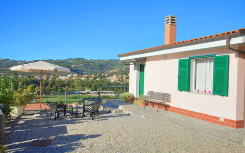 Casa Ilaria - Diano Marina: Property, House, Building, Real Estate, Home, Sky, Vacation, Tree, Architecture, Rural Area