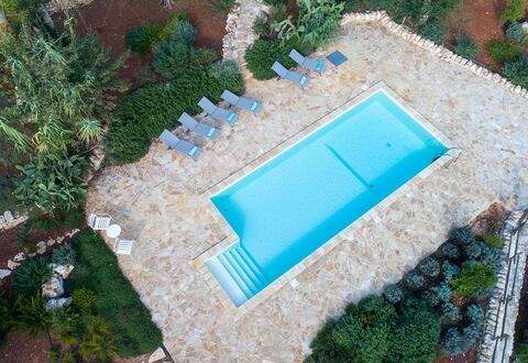 Villa Cristina: Water, Plant, Swimming Pool, Rectangle, Outdoor Furniture, Land Lot, Body Of Water, Grass, Urban Design, Condominium