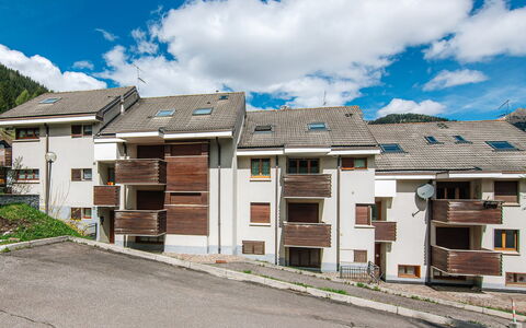 Canazei 710: Sky, Cloud, Building, Window, Plant, Wood, House, Urban Design, Condominium