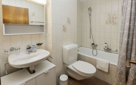 Rehli: Bathroom, Bathroom Sink, Plumbing Fixture, Sink, Toilet, Toilet Seat, Interior Design, Flooring, Floor, Tap
