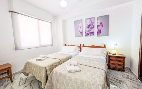 Waldorff: Floor, Bedroom, Bed, Flooring, Bed Sheet, Interior Design, Furniture, Bedding, Apartment, Room