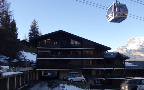 Saint-Gervais D'En Haut: Plant, Building, Sky, Window, Snow, House, Larch, Tree, Natural Landscape, Cottage