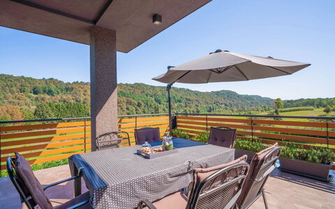 Mia: Sky, Furniture, Property, Table, Plant, Shade, Chair, Outdoor Furniture, Outdoor Table, Interior Design