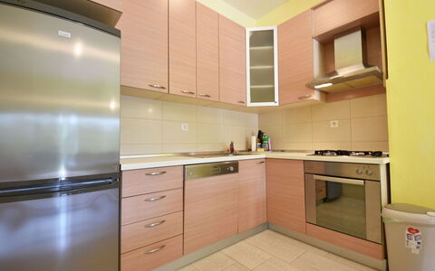 Maslenica 107: Cabinetry, Building, Countertop, Furniture, Kitchen Stove, Kitchen Appliance, Kitchen, Tap, Wood, Home Appliance