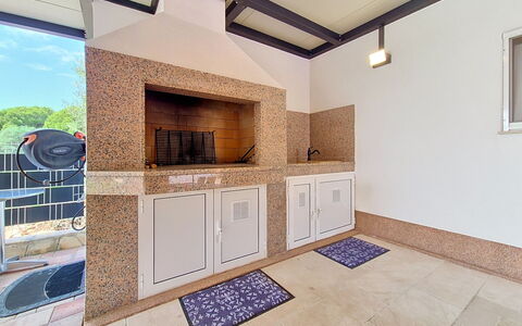 Trogir Okrug Gornji 314: Flooring, Wood, Floor, Interior Design, Ceiling, Kitchen, Tile, Countertop, Wood Stain, Natural Material