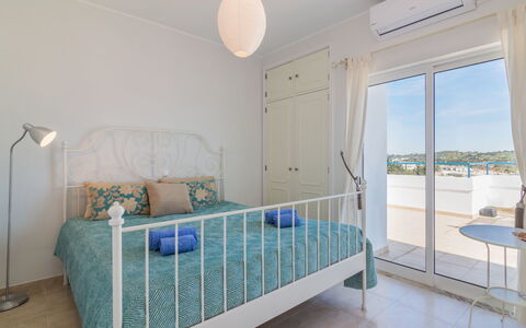 Praia da Luz Sea View: Room, Property, Furniture, Product, Bedroom, Bed, Floor, Interior Design, Building, Real Estate