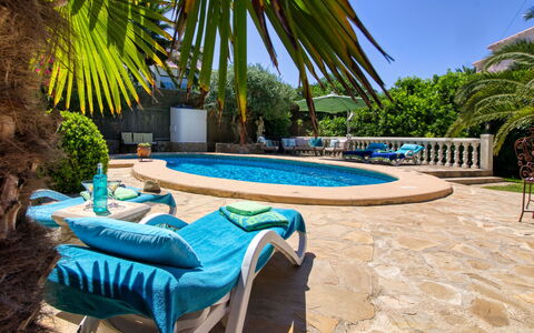 Mabrouk: Plant, Water, Property, Sky, Azure, Tree, Outdoor Furniture, Arecales, Body Of Water, Swimming Pool