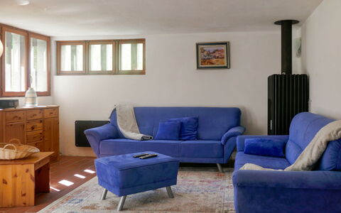 Sole: Furniture, Room, Living Room, Interior Design, Blue, Property, Couch, Floor, Wall, Table