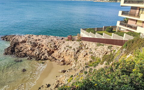 Cala D'Or: Flooring, Plumbing Fixture, Bathroom, Interior Design, Wood, Floor, Plumbing, Lighting, Tap, Furniture