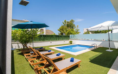 Teresa Beach 2: Swimming Pool, Outdoor Furniture, Leisure, Resort, Shade, Courtyard, Hotel, Landscaping, Artificial Turf, Sunlounger