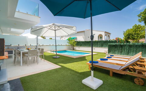 Teresa Beach 1: Swimming Pool, Leisure, Resort, Artificial Turf, Garden, Landscaping, Lawn, Estate, Shade, Eco Hotel