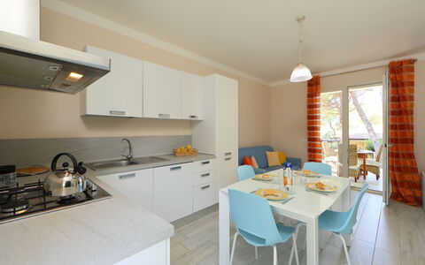 San Pietro Blue: Property, Room, Kitchen, Building, Furniture, Interior Design, Countertop, House, Real Estate, Cabinetry
