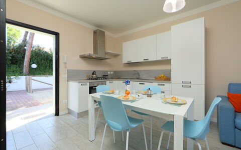 San Pietro Blue: Property, Room, Furniture, Real Estate, Building, Interior Design, House, Table, Floor, Dining Room