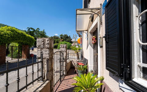 Lovran 101: Flowerpot, Door, Houseplant, Iron, Shade, Balcony, Gate, Courtyard, Home Door, Stairs