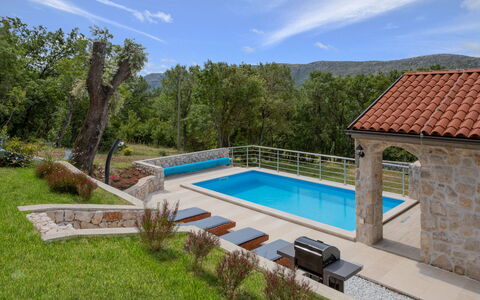 Villa Matija: Plant, Water, Cloud, Sky, Swimming Pool, Building, Tree, Land Lot, Shade, Leisure