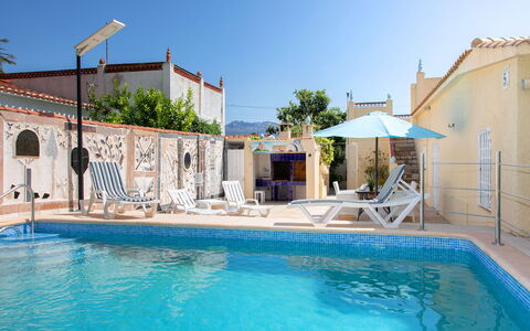 Pedro: Water, Property, Sky, Swimming Pool, Plant, Blue, Azure, Building, Outdoor Furniture, Body Of Water