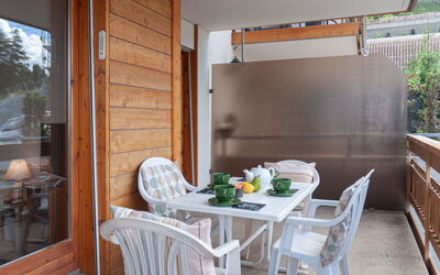 Nendaz 379: Furniture, Building, Plant, Property, Table, Wood, Chair, Interior Design, Shade, Floor
