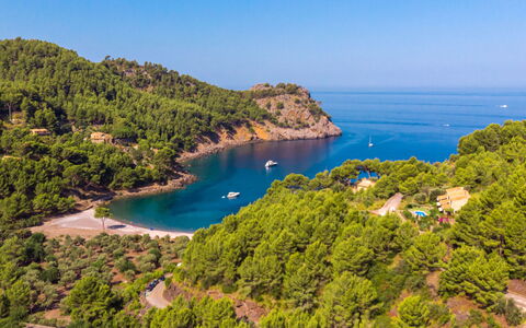 Cala Tuent: Body Of Water, Nature, Natural Landscape, Coast, Vegetation, Sea, Sky, Bay, Coastal And Oceanic Landforms, Promontory