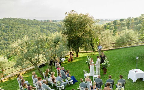 Quercia Al Poggio - Weddings And Events: Sky, Plant, Cloud, Chair, Tree, Vegetation, Folding Chair, Grass