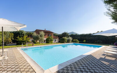 Villa Mimosa: Swimming pool and outdoor view