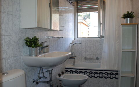 Shina App. 8: Bathroom, Property, Room, Interior Design, Tile, Building, House, Architecture, Plumbing Fixture, Wall