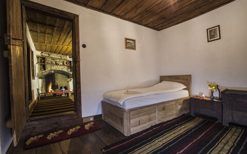 Karashka: Room, Property, Bedroom, Furniture, Building, Bed, Interior Design, House, Floor, Bed Sheet