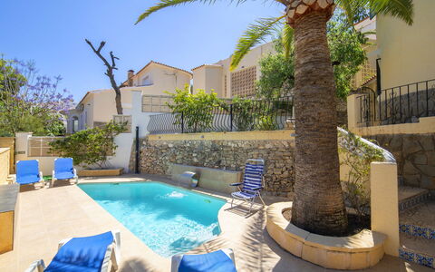 Villa Sol: Water, Sky, Plant, Property, Building, Blue, Azure, Swimming Pool, Tree, Outdoor Furniture