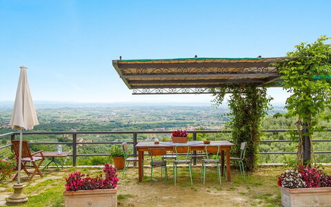Podere Santa Lucia: Natural Landscape, Sky, Garden, Botany, Tree, Grass, Rural Area, Landscape, Real Estate, House