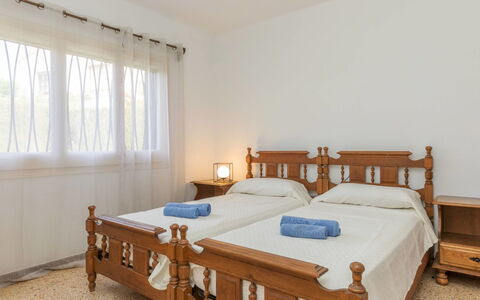 Villa Nena: Furniture, Interior Design, Wood, Flooring, Bed, Floor, Bedroom, Ceiling, Apartment, Room