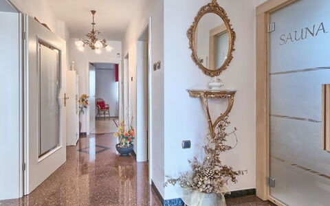 Mirjana: White, Property, Room, Blue, Interior Design, Lighting, Floor, Wall, Building, House