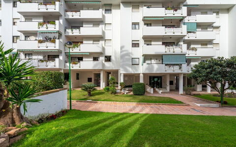 Carihuela Playa: Residential Area, Property, Building, Apartment, Condominium, House, Architecture, Real Estate, Grass, Home