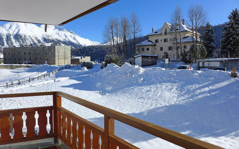 Chesa Fuolla Verda A8: Snow, Winter, Property, Sky, Home, Freezing, Mountain, House, Ice, Roof