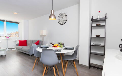 Port Mistral: Room, Furniture, White, Interior Design, Property, Dining Room, Building, Floor, Table, House