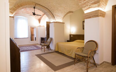 Double Bedroom: Room, Property, Building, Furniture, Interior Design, Ceiling, Architecture, Bed, House, Floor