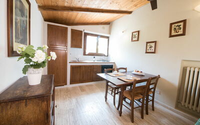 Apartment 104: Room, Property, Building, Furniture, House, Table, Interior Design, Floor, Ceiling, Hardwood