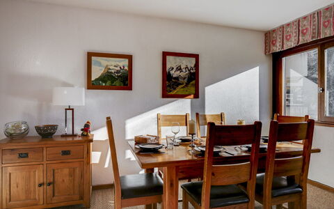 Fleurs des Alpes: Furniture, Table, Cabinetry, Picture Frame, Wood, Chair, Building, Window, Floor, Drawer