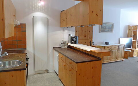 Chesa Cromer: Room, Property, Furniture, Cabinetry, Building, Kitchen, House, Interior Design, Wood, Home
