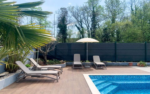 Sunny Adriatic: Swimming Pool, Outdoor Furniture, Sunlounger, Resort, Composite Material, Shade, Furniture, Umbrella, Eco Hotel, Garden