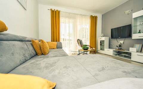 Tina & Tino: Property, Furniture, Comfort, Houseplant, Couch, Yellow, Wood, Interior Design, Architecture, Plant