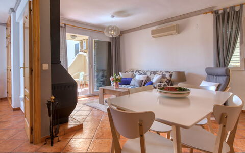 La Felicidad: Room, Property, Furniture, Building, Interior Design, Floor, Table, Dining Room, House, Real Estate