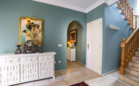 Villa Albert: Property, Blue, Room, Ceiling, Interior Design, Floor, Building, Wall, Furniture, Turquoise
