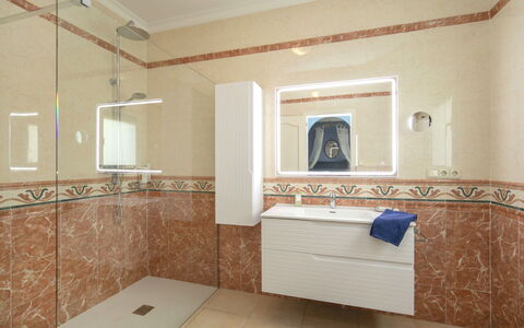 Villa Albert: Plumbing Fixture, Flooring, Floor, Sink, Interior Design, Plumbing, Tile, Tap, Bathroom, Bathroom Sink