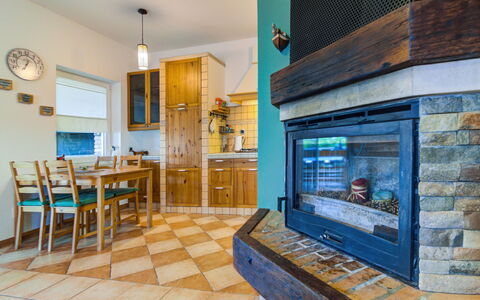 Rukavina: Property, Blue, Wood, Chair, Interior Design, Flooring, Floor, Table, Living Room, Kitchen