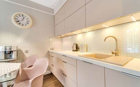 Willa Maria: Cabinetry, Property, Countertop, Furniture, Tap, Sink, White, Kitchen, Wood, Plumbing Fixture