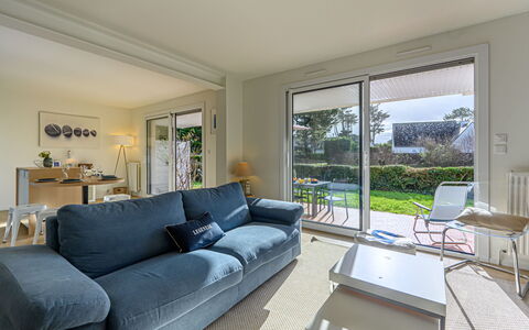 Carnac 100: Furniture, Couch, Flooring, Interior Design, Floor, Apartment, Living Room, Home, Ceiling, Room