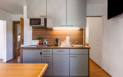 Abendsonne 150.3: Cabinetry, Countertop, Building, Property, Furniture, Kitchen, Drawer, Wood, Sink, Interior Design
